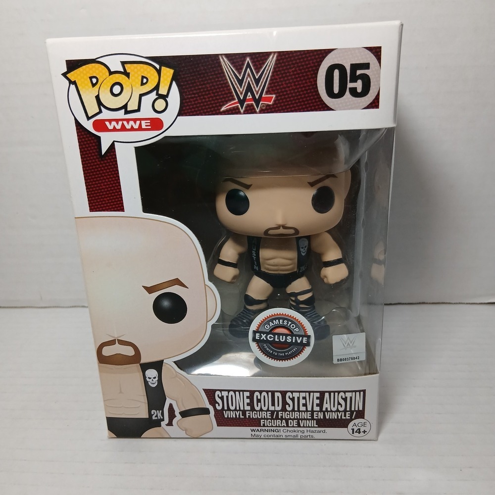 Funko Pop WWE Stone Cold Steve Austin 05 GameStop Vinyl Figure NEW